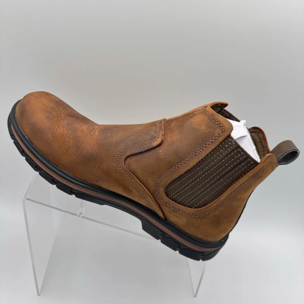 Skechers Men's Relaxed Fit Segment - Dorton Boot Dark Brown Mens 9.5